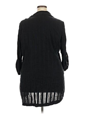 Ellen Weaver 3/4 Sleeve Button-Down Shirt (view 2)