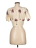 Unbranded Ivory Short Sleeve Blouse Size M - photo 2