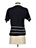 Halston 100% Silk Black Short Sleeve Henley Size S - photo 2