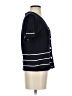Halston 100% Silk Black Short Sleeve Henley Size S - photo 4