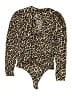 AFRM Animal Print Brown Bodysuit Size S - photo 1