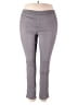 Natural Reflections Solid Gray Casual Pants Size XXL - photo 1