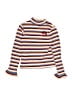 Tuc Tuc Stripes Orange Turtleneck Sweater Size 7 - photo 1