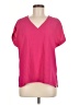Downing Studio 100% Polyester Pink Short Sleeve Blouse Size M - photo 1