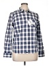 UNTUCKit 100% Cotton Checkered-gingham Blue Long Sleeve Button-Down Shirt Size 14 - photo 1