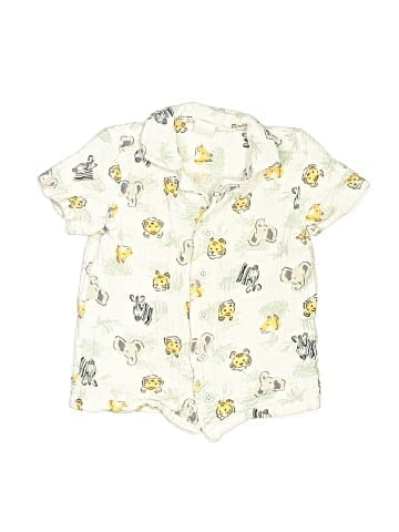 Baby Essentials Short Sleeve Button-Down Shirt (view 1)