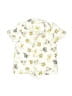 Baby Essentials 100% Cotton Print Yellow Short Sleeve Button-Down Shirt 9-12 MO / 12 MO - photo 1