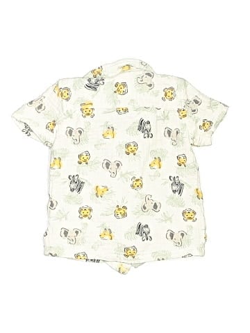 Baby Essentials Short Sleeve Button-Down Shirt (view 2)