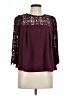 Eri + Ali Burgundy 3/4 Sleeve Blouse Size M - photo 1
