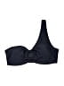 Unbranded Solid Blue Black Swimsuit Top Size L - photo 1