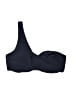 Unbranded Solid Blue Black Swimsuit Top Size L - photo 2