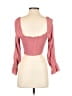 Sim & Sam 100% Rayon Pink 3/4 Sleeve Blouse Size S - photo 2