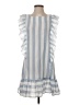 Unbranded 100% Polyester Stripes Blue Casual Dress Size S - photo 1