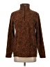 Lands' End 100% Polyester Animal Print Brown Pullover Sweater Size S - photo 1
