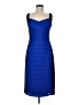London Times 100% Polyester Color Block Blue Cocktail Dress Size 6 - photo 1