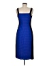 London Times 100% Polyester Color Block Blue Cocktail Dress Size 6 - photo 2