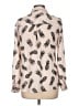 Candie's 100% Polyester Animal Print Ivory Long Sleeve Blouse Size L - photo 2