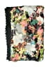 Unbranded Floral Black Green Scarf One size - photo 2