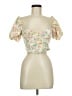 Zara Ivory Short Sleeve Blouse Size M - photo 1