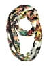 Unbranded Floral Black Green Scarf One size - photo 1