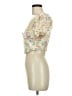 Zara Ivory Short Sleeve Blouse Size M - photo 5