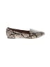 REPORT Animal Print Ivory Tan Flats Size 8 - photo 1