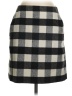 Ann Taylor LOFT Checkered-gingham Gray Casual Skirt Size 2 - photo 1
