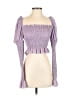 Lilly Pulitzer 100% Polyester Purple 3/4 Sleeve Blouse Size XS - photo 1