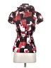 I.N. San Francisco 100% Polyester Red Short Sleeve Blouse Size S - photo 2