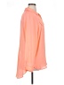 Boutique + Color Block Orange Long Sleeve Blouse Size 0X - photo 4