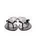 Talbots Silver Black Sandals Size 8 - photo 2