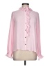 J.Crew 100% Polyester Pink Long Sleeve Blouse Size 10 - photo 1