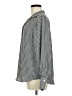 Chaps 100% Polyester Houndstooth Silver Long Sleeve Blouse Size M - photo 5