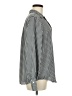 Chaps 100% Polyester Houndstooth Silver Long Sleeve Blouse Size M - photo 4
