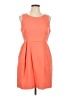 J.Crew Solid Orange Casual Dress Size 12Estimated - photo 1