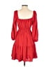She + Sky 100% Polyester Red Casual Dress Size S - photo 2