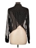 Forever 21 100% Polyester Polka Dots Black Long Sleeve Blouse Size L - photo 2