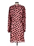Equipment 100% Polyester Animal Print Pink Casual Dress Size 12 - photo 2