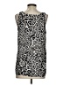 Loveappella 100% Polyester Silver Sleeveless Blouse Size S - photo 2