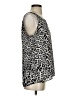 Loveappella 100% Polyester Silver Sleeveless Blouse Size S - photo 4