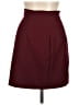 Ecru 100% Polyester Solid Burgundy Formal Skirt Size 10 - photo 1