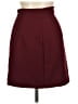 Ecru 100% Polyester Solid Burgundy Formal Skirt Size 10 - photo 2