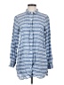 Garnet Hill Stripes Blue Long Sleeve Blouse Size S - photo 1