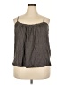 Wrap 100% Linen Gray Sleeveless Blouse Size 18 - photo 1