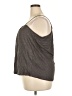 Wrap 100% Linen Gray Sleeveless Blouse Size 18 - photo 5