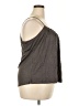 Wrap 100% Linen Gray Sleeveless Blouse Size 18 - photo 4