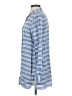 Garnet Hill Stripes Blue Long Sleeve Blouse Size S - photo 5