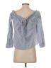 Charlotte Russe Blue Long Sleeve Blouse Size S - photo 2