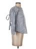Charlotte Russe Blue Long Sleeve Blouse Size S - photo 4