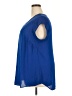 DR2 100% Polyester Blue Short Sleeve Blouse Size 1X - photo 5